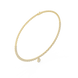 Pearl necklace with a gold clasp on a white background