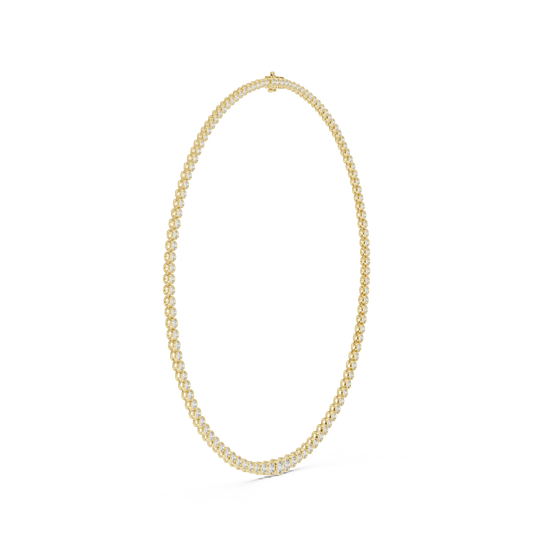 Classic Bezel Set Diamond Tennis Necklace