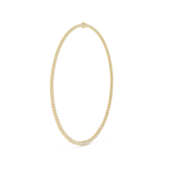 Classic Bezel Set Diamond Tennis Necklace