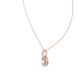 Emerald cut halo diamond pendant in gold with lab grown diamonds by Signora Jewels