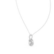 Emerald cut halo diamond pendant in gold with lab grown diamonds by Signora Jewels