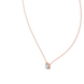 Princess cut solitaire diamond pendant in gold with lab grown diamond by Signora Jewels