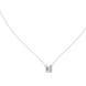 Princess cut solitaire diamond pendant in gold with lab grown diamond by Signora Jewels