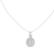 Cushion halo diamond pendant in gold with lab grown diamonds by Signora Jewels