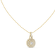 Cushion halo diamond pendant in gold with lab grown diamonds by Signora Jewels
