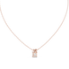 Princess cut solitaire diamond pendant in gold with lab grown diamond by Signora Jewels