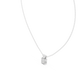 Princess cut solitaire diamond pendant in gold with lab grown diamond by Signora Jewels