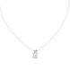 Princess cut solitaire diamond pendant in gold with lab grown diamond by Signora Jewels