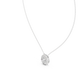 Round halo diamond pendant in gold with lab grown diamonds by Signora Jewels