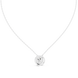 Round halo diamond pendant in gold with lab grown diamonds by Signora Jewels