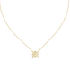 Elegant floral diamond pendant in gold with lab grown diamonds by Signora Jewels