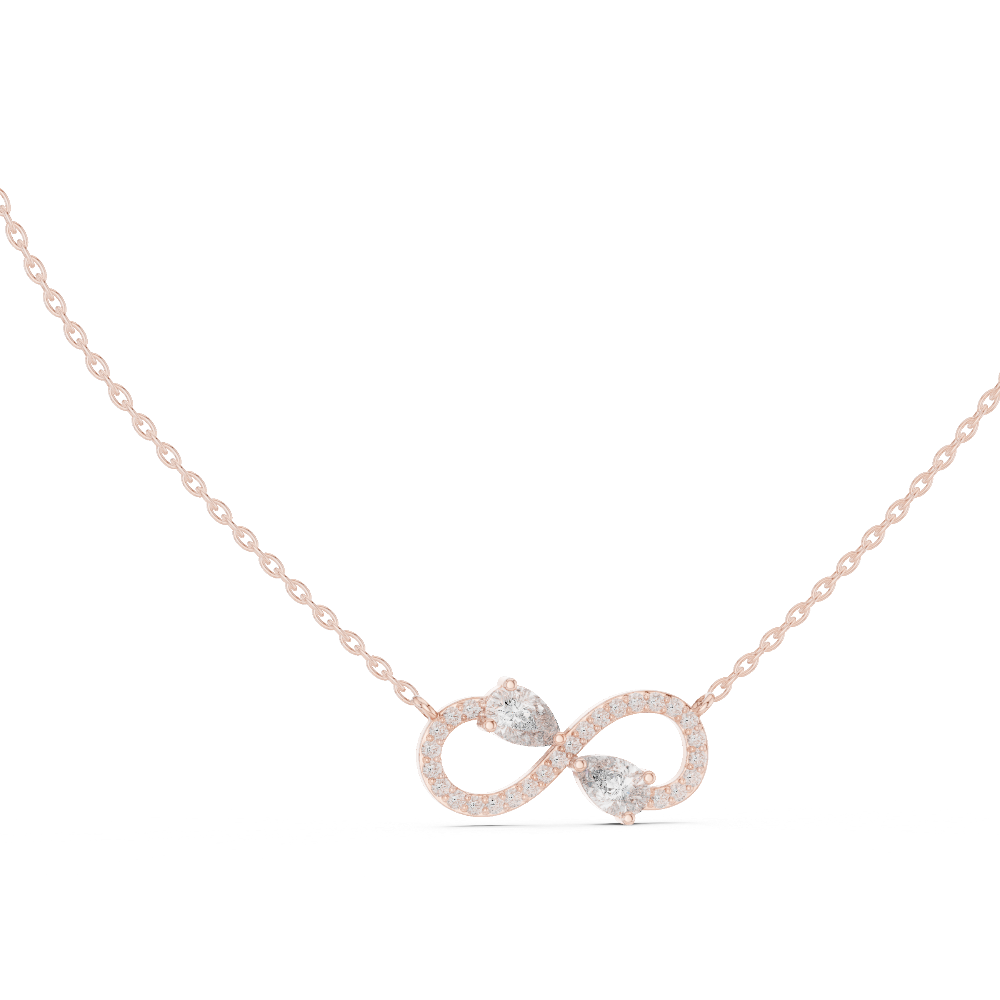 Pear Lab Grown Diamond Infinity Pendant