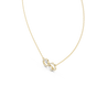 Elegant infinity pear diamond pendant in gold with lab grown diamonds by Signora Jewels