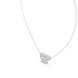Modern pear and round diamond pendant in gold with lab grown diamonds by Signora Jewels
