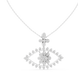 Luxury evil eye diamond pendant in gold with lab grown diamonds by Signora Jewels