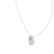 Elegant pear halo diamond pendant in gold with lab grown diamonds by Signora Jewels