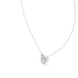 Modern mixed shape diamond cluster pendant in gold with lab grown diamonds by Signora Jewels