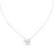Modern mixed shape diamond cluster pendant in gold with lab grown diamonds by Signora Jewels