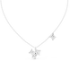 Modern princess cut diamond cluster pendant in gold with lab grown diamonds by Signora Jewels
