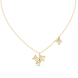 Modern princess cut diamond cluster pendant in gold with lab grown diamonds by Signora Jewels