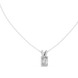Minimal radiant cut solitaire diamond pendant in gold with lab grown diamond by Signora Jewels