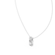 Minimal radiant cut solitaire diamond pendant in gold with lab grown diamond by Signora Jewels