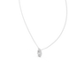 Elegant pear cut halo diamond pendant in gold with lab grown diamonds by Signora Jewels