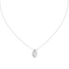 Elegant pear cut halo diamond pendant in gold with lab grown diamonds by Signora Jewels