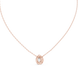 Elegant pear cut halo diamond pendant in gold with lab grown diamonds by Signora Jewels
