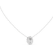 Elegant pear cut halo diamond pendant in gold with lab grown diamonds by Signora Jewels