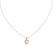 Classic round cut solitaire diamond pendant in gold with lab grown diamond by Signora Jewels