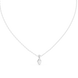Minimal oval cut solitaire diamond pendant in gold with lab grown diamond by Signora Jewels