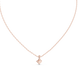 Minimal princess cut solitaire diamond pendant in gold with lab grown diamond by Signora Jewels