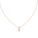 Minimal oval cut solitaire diamond pendant in gold with lab grown diamond by Signora Jewels