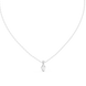 Minimal oval cut solitaire diamond pendant in gold with lab grown diamond by Signora Jewels