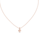 Minimal cushion cut solitaire diamond pendant in gold with lab grown diamond by Signora Jewels