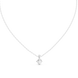 Minimal cushion cut solitaire diamond pendant in gold with lab grown diamond by Signora Jewels