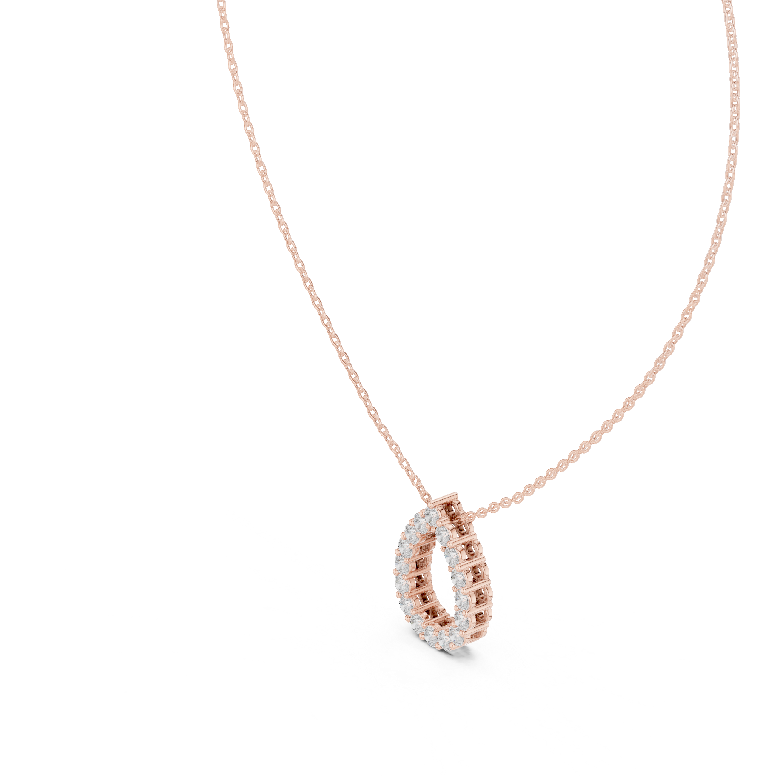 Minimal pear shape diamond teardrop pendant in gold with lab grown diamonds by Signora Jewels