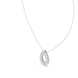 Minimal pear shape diamond teardrop pendant in gold with lab grown diamonds by Signora Jewels