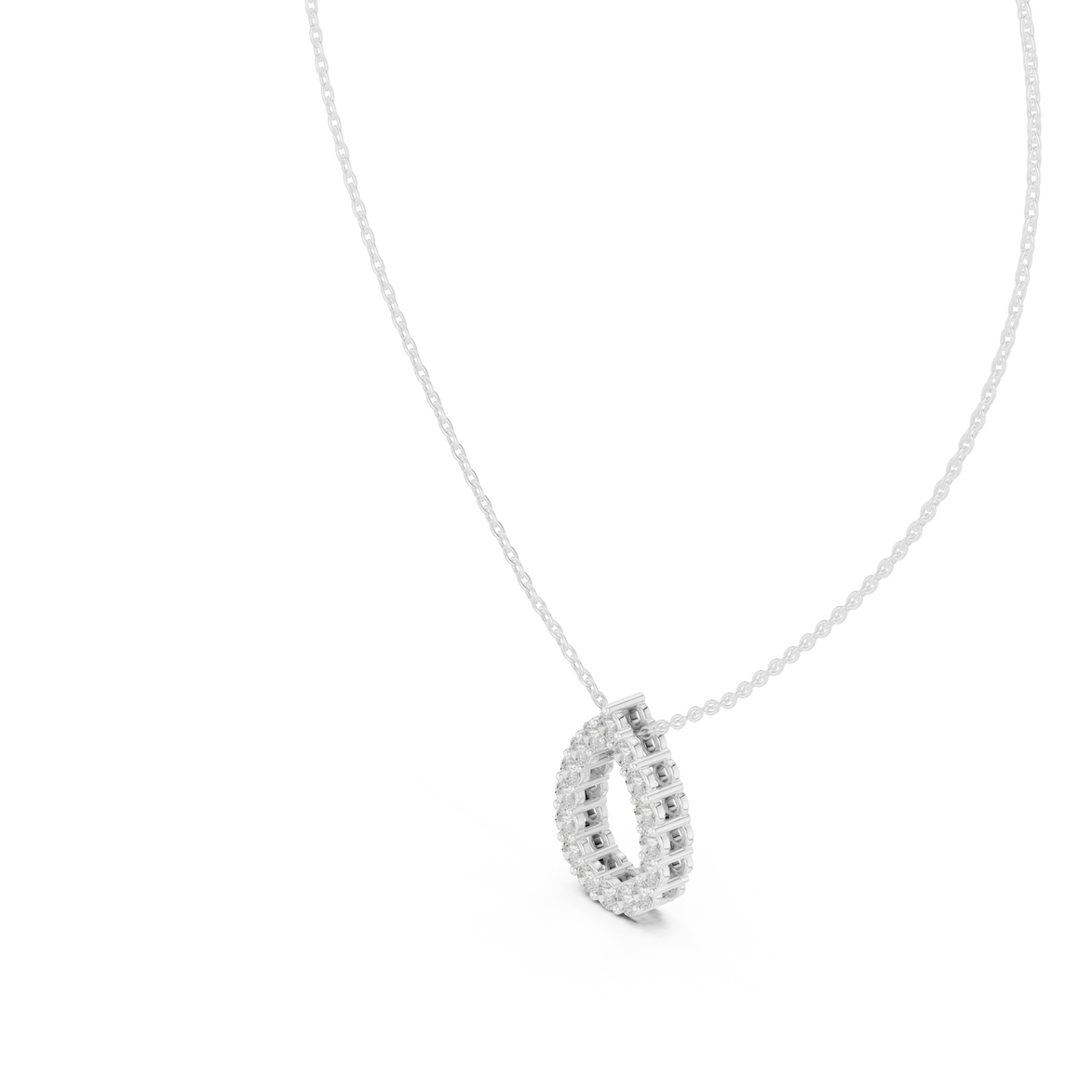 Minimal pear shape diamond teardrop pendant in gold with lab grown diamonds by Signora Jewels