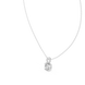 Minimal cushion cut diamond pendant in gold with lab grown diamonds by Signora Jewels