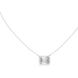 Minimal emerald cut solitaire diamond pendant in gold with lab grown diamond by Signora Jewels