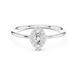 Ladies marquise halo diamond ring in gold with marquise and round lab grown diamonds by Signora Jewels