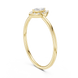 Ladies marquise halo diamond ring in gold with marquise and round lab grown diamonds by Signora Jewels