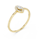 Ladies marquise halo diamond ring in gold with marquise and round lab grown diamonds by Signora Jewels
