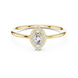Ladies marquise halo diamond ring in gold with marquise and round lab grown diamonds by Signora Jewels