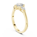 Ladies heart pear diamond ring in gold with heart and pear lab grown diamonds by Signora Jewels