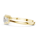 Ladies heart pear diamond ring in gold with heart and pear lab grown diamonds by Signora Jewels