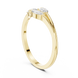 Ladies pear marquise diamond ring in gold with pear and marquise lab grown diamonds by Signora Jewels