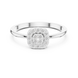 Ladies round cluster diamond ring in gold with round lab grown diamonds by Signora Jewels